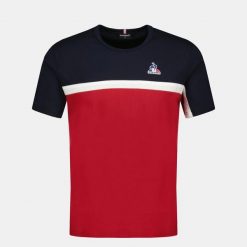 Koszulka Le Coq Sportif Tri SP N°2. Czerwone t-shirty sportowe męskie le coq sportif, m, bez wzorów, sportowe, bez ramiączek. Za 194.50 zł.