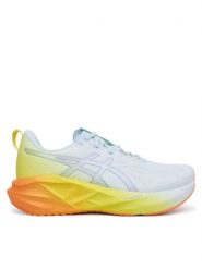 Asics Buty do biegania Novablast 5 1011C184 Niebieski. Niebieskie buty do biegania męskie Asics, bez wzorów, z meshu, bez zapięcia, do biegania. Za 679.99 zł.