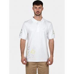 Koszulka Polo Męska Nautica Leon 3. Białe koszulki polo męskie Nautica, l, bez wzorów, eleganckie, bez kołnierzyka, bez ramiączek. Za 249.00 zł.
