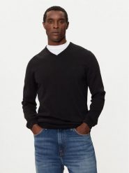 S.Oliver Sweter 2143174 Czarny Regular Fit. Czarne kardigany męskie S.Oliver, l, bez wzorów, z bawełny, bez ramiączek. Za 179.99 zł.