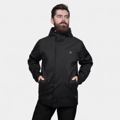 Kurtka męska 2-warstwowa Alpinus Arys. Czarne kurtki męskie Alpinus, m, bez wzorów, sportowe, bez ramiączek, bez kaptura. Za 349.00 zł.