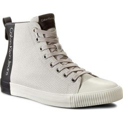 Trampki CALVIN KLEIN JEANS - Arnaud S0377 Moon/Black. Szare trampki męskie Calvin Klein Jeans, z gumy, klasyczne. W wyprzedaży za 319.00 zł.
