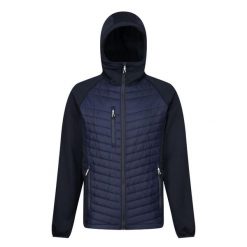 Męska Hybrydowa Kurtka Z Kapturem Navigate. Niebieskie kurtki męskie Regatta, m, bez wzorów, sportowe, bez ramiączek, z kapturem. Za 205.99 zł.