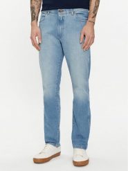 Wrangler Jeansy Larston 112352836 Niebieski Slim Fit. Niebieskie jeansy męskie Wrangler, bez wzorów, z bawełny. Za 254.99 zł.