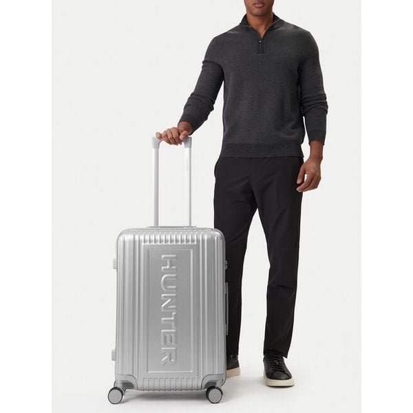 Walizka średnia Hunter. Szare walizki męskie Hunter, bez wzorów, średnie. Za 359.99 zł.