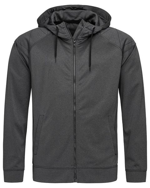 Kurtkobluza, Kurtka, Bluza Grafitowa, Sportowa, 100% ACTIVE-DRY Poliester. Szare bluzy rozpinane męskie Stedman, m, bez wzorów, z materiału, klasyczne, bez ramiączek, bez kaptura. Za 167.00 zł.