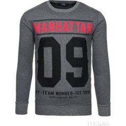 Męska bluza STEVIE GRAFIT. Szare bluzy nierozpinane męskie Męska bluza STEVIE GRAFIT, m, bez wzorów, bez ramiączek, bez kaptura. W wyprzedaży za 59.00 zł.