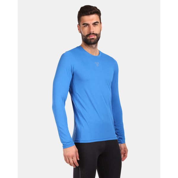 Męska koszulka z długim rękawem Kilpi SPOLETO-M. Niebieskie koszulki męskie z długim rękawem Kilpi, m, bez wzorów, sportowe, bez kołnierzyka, bez ramiączek. Za 138.03 zł.