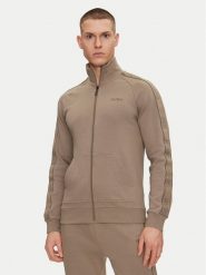 HUGO Bluza Liam 50540933 Beżowy Regular Fit. Brązowe bluzy rozpinane męskie Hugo, m, bez wzorów, z bawełny, bez ramiączek, bez kaptura. Za 319.99 zł.