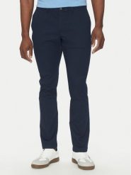 Michael Kors Chinosy CS4301KDR2 Granatowy Slim Fit. Niebieskie eleganckie spodnie męskie Michael Kors, bez wzorów, z bawełny. Za 339.99 zł.