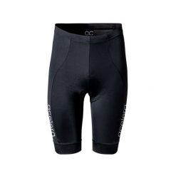 Krótkie spodenki kolarskie do kolarstwa górskiego. Czarne szorty sportowe męskie ACELERA, bez wzorów, sportowe. W wyprzedaży za 118.40 zł.