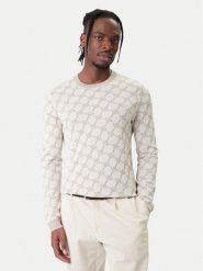 JOOP! Sweter 13Ravorono 10100436 30102137 Écru Regular Fit. Swetry męskie JOOP!, bez wzorów, z bawełny, bez kołnierzyka, bez ramiączek. Za 633.45 zł.