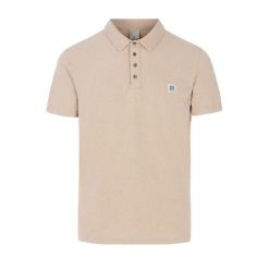 Polo Protest Nico. Brązowe koszulki polo męskie Protest, m, bez wzorów, eleganckie, bez kołnierzyka, bez ramiączek. Za 241.00 zł.