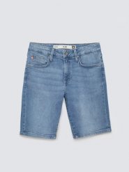 Szorty męskie jeansowe niebieskie Aden 268. Niebieskie szorty męskie Big Star, bez wzorów, z denimu, sportowe. Za 199.99 zł.