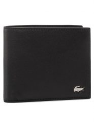 Lacoste Portfel Small Billfold NH1115FG Czarny. Czarne portfele męskie Lacoste, bez wzorów, ze skóry. Za 239.99 zł.
