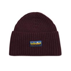 Czapka zimowa męska Superdry Vintager Radar 2.0 - Burgund. Czarne czapki męskie Superdry., na zimę, bez wzorów, z poliesteru, sportowe. W wyprzedaży za 76.00 zł.