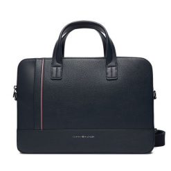 Torba na laptopa Tommy Hilfiger. Niebieskie torby na laptopa męskie Tommy Hilfiger, bez wzorów, małe. Za 799.99 zł.