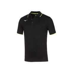 Polo Mizuno. Czarne koszulki polo męskie Mizuno, m, bez wzorów, bez kołnierzyka, bez ramiączek. Za 169.50 zł.