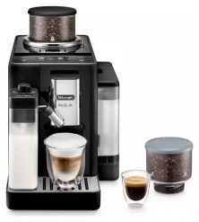Ciśnieniowy automatyczny De'Longhi Rivelia EXAM 440.55.B czarny. Czarne ekspresy ciśnieniowe DeLonghi. W wyprzedaży za 2,699.00 zł.