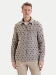 Guess Kurtka przejściowa M6GL05 W1661 Beżowy Classic Fit. Brązowe kurtki męskie Guess, m, z aplikacjami, z bawełny, bez ramiączek, bez kaptura. Za 699.99 zł.