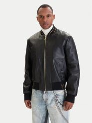 Versace Jeans Couture Kurtka skórzana 80GAVP06 CPPS3 Czarny Regular Fit. Czarne kurtki męskie Versace Jeans Couture, m, bez wzorów, z jeansu, bez ramiączek, bez kaptura. Za 3,079.00 zł.