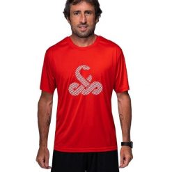 Czerwona koszulka męska Vibor-a Taipan. Czerwone t-shirty sportowe męskie VIBORA, m, bez wzorów, z materiału, sportowe, bez ramiączek. Za 172.99 zł.