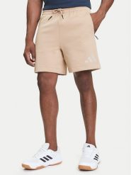 Adidas Szorty sportowe Z.N.E. JW4744 Beżowy Regular Fit. Brązowe szorty sportowe męskie ADIDAS, bez wzorów, z bawełny, sportowe. Za 179.99 zł.
