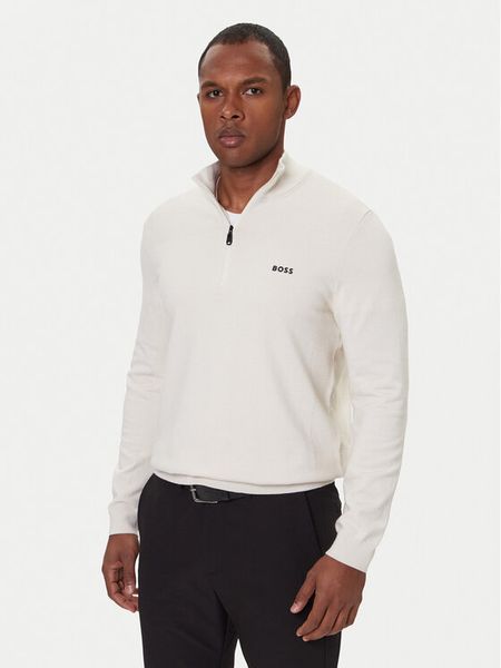 BOSS Sweter Momentum-X QZ 50547898 Écru Regular Fit. Kardigany męskie Boss, m, bez wzorów, z syntetyku, bez ramiączek. Za 499.99 zł.