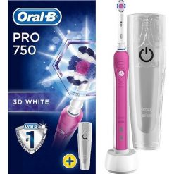 Szczoteczka elektryczna Oral-B PRO 750 różowa. Szczoteczki elektryczne marki ORAL-B. Za 157.00 zł.