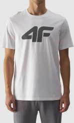KOSZULKA MĘSKA BAWEŁNIANA T-SHIRT SPORTOWY 4F M1844 r XXL. T-shirty sportowe męskie 4f, m, bez wzorów, z bawełny, sportowe, bez ramiączek. Za 46.43 zł.