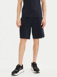 EA7 Emporio Armani Szorty sportowe 7M000217 AF12660 UB102 Granatowy Regular Fit. Niebieskie szorty sportowe męskie EA7 Emporio Armani, bez wzorów, z syntetyku, sportowe. Za 329.99 zł.