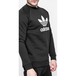 Adidas Originals - Bluza Trefoil Crew. Czarne bluzy bez kaptura męskie Adidas Originals, l, bez wzorów, z bawełny, bez ramiączek, bez kaptura. W wyprzedaży za 179.90 zł.