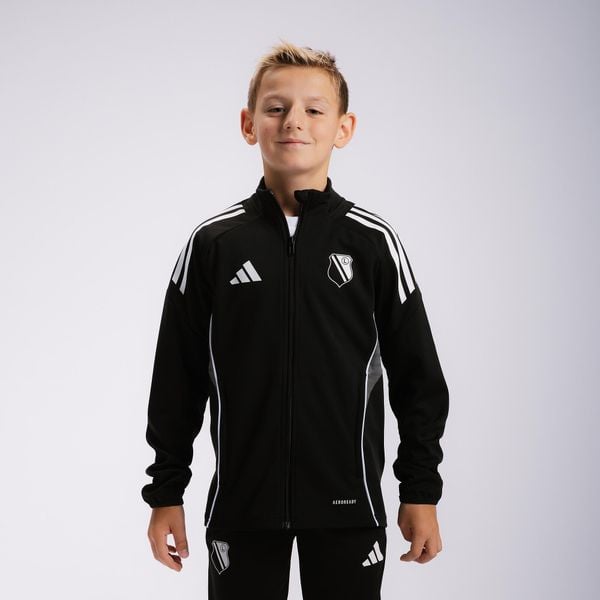 Bluza junior Adidas Tiro 25 Legia Warszawa. Bluzy nierozpinane męskie ADIDAS, bez wzorów, sportowe, bez ramiączek, bez kaptura. Za 229.99 zł.