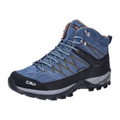 Buty trekkingowe męskie CMP Rigel Mid Trekking Wp. Niebieskie buty trekkingowe męskie CMP, bez wzorów, z materiału, bez zapięcia, trekkingowe. Za 361.99 zł.