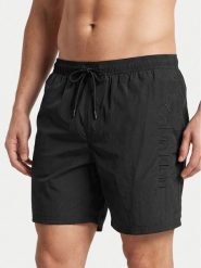 Calvin Klein Swimwear Szorty kąpielowe LV00N61029 Czarny Regular Fit. Czarne kąpielówki męskie Calvin Klein Swimwear, m, bez wzorów, z syntetyku. Za 289.99 zł.