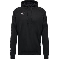 Bawełniana bluza z kapturem Hummel Move Grid. Niebieskie bluzy nierozpinane męskie HUMMEL, s, bez wzorów, z bawełny, z kapturem. Za 251.50 zł.