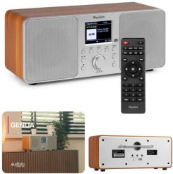 Radio cyfrowe Genua DAB+ FM stereo Audizio srebrny one size. Szare radia Audizio. Za 299.00 zł.