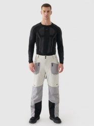 4F Spodnie narciarskie membrana Dermizax 20000 męskie - szare 3XL. Szare spodnie narciarskie i snowboardowe męskie 4f, bez wzorów, z materiału, narciarskie, Dermizax. Za 1,299.99 zł.