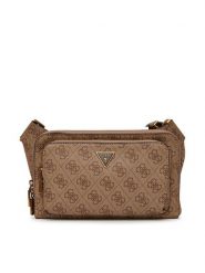 Guess Nerka MIlano HMMILO P5214 Brązowy. Brązowe saszetki męskie Guess, z aplikacjami, ze skóry. Za 219.99 zł.