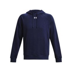 Bluza z kapturem Under Armour Rival Fleece. Białe bluzy nierozpinane męskie Under Armour, xl, bez wzorów, bez ramiączek, z kapturem. Za 332.00 zł.