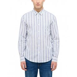 Męska Koszula Mustang Style Rawlins Green Multi Bold Stripe 1016470 12744. Zielone koszule męskie Mustang, m, bez wzorów, bez kołnierzyka, bez ramiączek. W wyprzedaży za 100.00 zł.