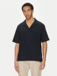 BOSS Koszula 50536745 Granatowy Relaxed Fit. Niebieskie koszule męskie Boss, m, bez wzorów, z bawełny, bez kołnierzyka, bez ramiączek. Za 299.99 zł.