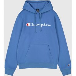Bluza męska Champion Hooded. Niebieskie bluzy nierozpinane męskie CHAMPION, m, bez wzorów, bez ramiączek, bez kaptura. Za 219.00 zł.