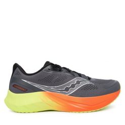 Buty do biegania Saucony. Szare buty do biegania męskie Saucony, bez wzorów, bez zapięcia, do biegania. Za 449.99 zł.