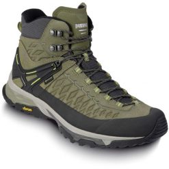 Buty trekkingowe męskie MEINDL Top Trail Mid GTX, z membraną Gore-Tex. Czarne buty trekkingowe męskie Meindl, bez wzorów, z gore-texu, bez zapięcia, trekkingowe, gore-tex. Za 739.99 zł.