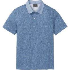 Shirt polo Slim fit bonprix niebieski w kropki. Koszulki polo męskie marki bonprix. Za 59.99 zł.