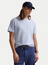 Polo Ralph Lauren T-Shirt 710671438418 Błękitny Slim Fit. Niebieskie koszulki polo męskie Polo Ralph Lauren, m, bez wzorów, z bawełny, bez kołnierzyka, bez ramiączek. Za 209.99 zł.