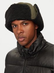 Woolrich Czapka Quilted Trapper Hat CFWOAC0295MRUT2635 Khaki. Brązowe czapki męskie Woolrich, na zimę, bez wzorów, z materiału. Za 619.99 zł.