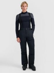 4F Spodnie narciarskie z szelkami membrana 10000 męskie - czarne XXL. Czarne spodnie narciarskie i snowboardowe męskie 4f, bez wzorów, narciarskie. Za 599.99 zł.