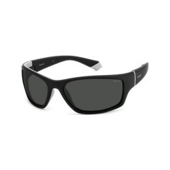 Męskie okulary przeciwsłoneczne z polaryzacją Polaroid Pld 2135/S. Czarne okulary przeciwsłoneczne męskie Polaroid, bez wzorów, sportowe. W wyprzedaży za 297.35 zł.